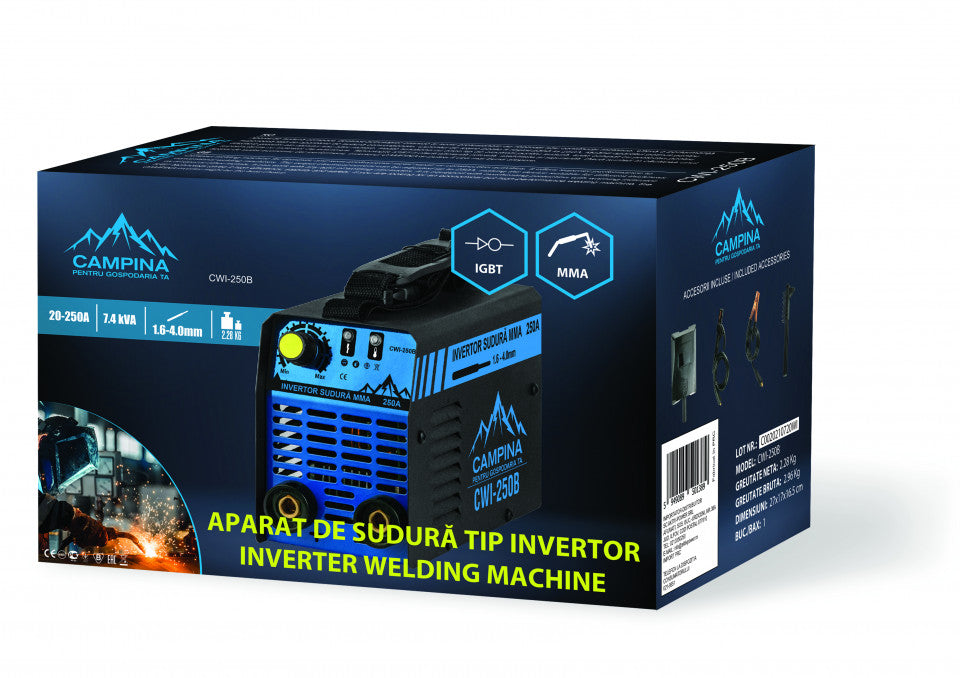 Aparat de sudura tip invertor (MMA) CWI-250B - CAMPINA