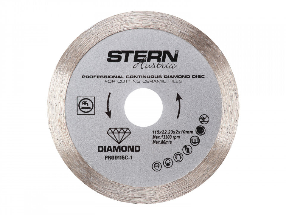 Disc diamantat continuu profesional 115 mm, Stern Austria PROD115C-1