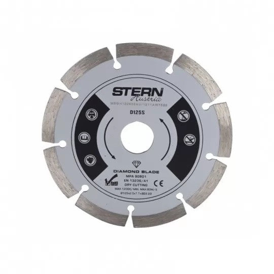 Disc diamantat segmentat profesional 125 mm, Stern Austria D125S