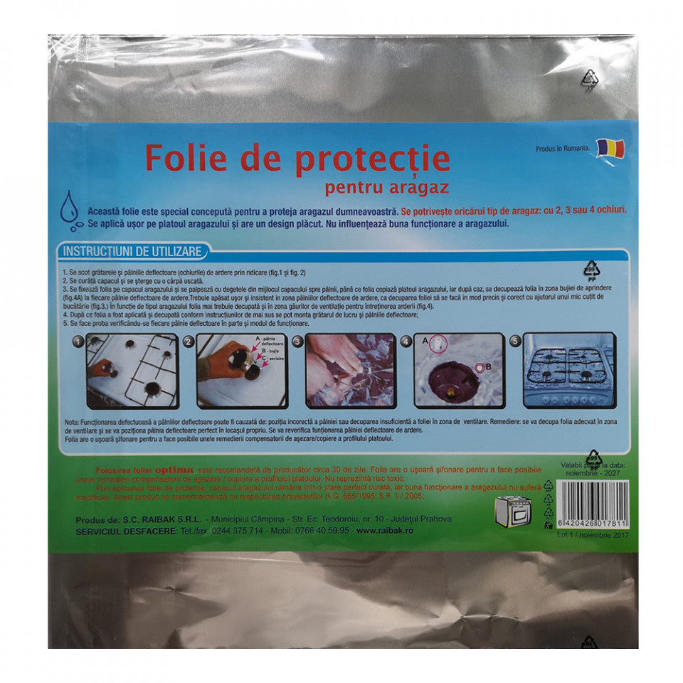 Folie de protectie aragaz 60 x 60 cm