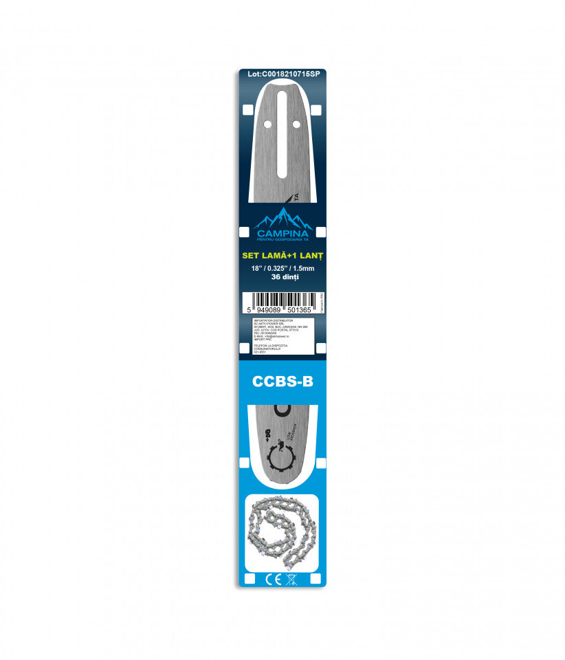 Set 1 lama + 1 lant 18" 0.325" 1.5MM Campina ccbs-b