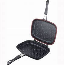 Tigaie dubla cu interior granit grill 32 cm - Cheffinger