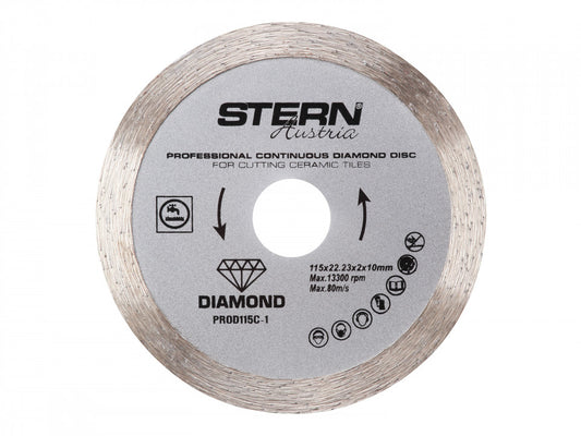 Disc diamantat continuu profesional 115 mm, Stern Austria PROD115C-1