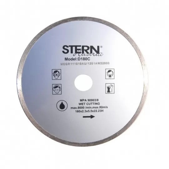 Disc diamantat pentru polizor unghiular (flex) Stern Austria D180C