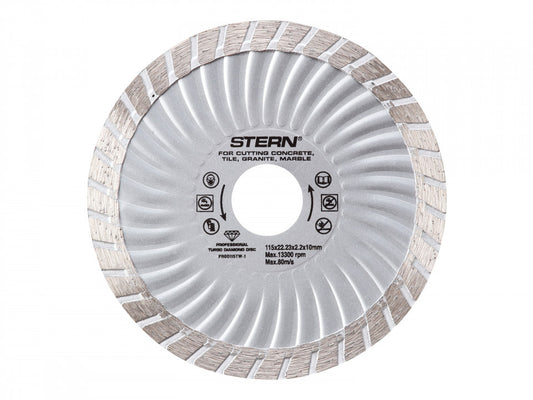 Disc diamantat profesional turbo 115 mm, Stern Austria PROD115TW-1