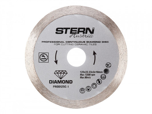 Disc diamantat segmentat profesional PROD125C-1, 125 mm - STERN