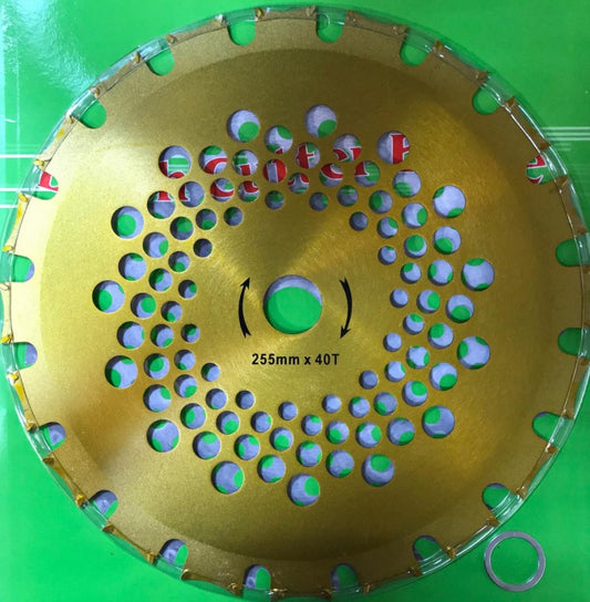 Disc motocoasa 255 mm cu vidia, cosire in ambele sensuri - GEKA SHOP