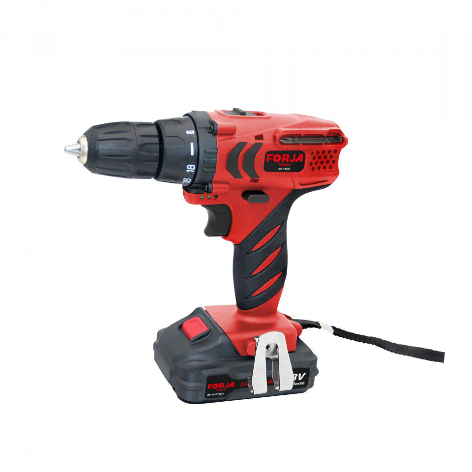 Masina de gaurit/insurubat 2AC 18V 1.3Ah 30Nm FCD180A2 - FORJA