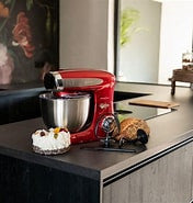 Mixer cu bol 1300W rosu - Herenthal