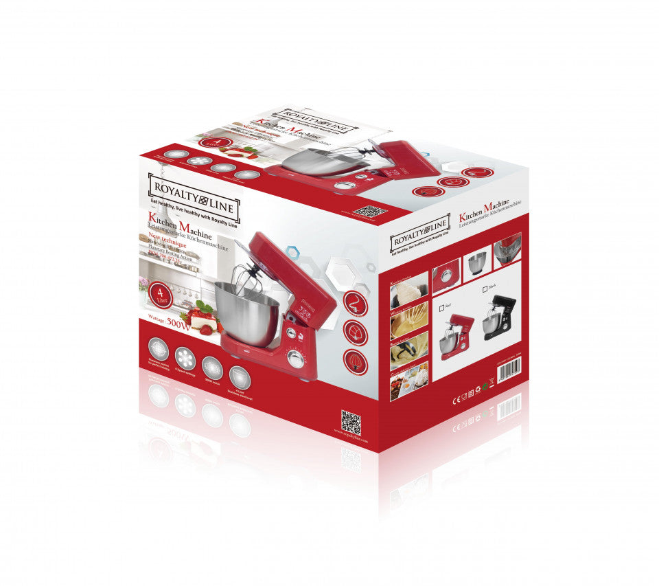 Mixer cu bol 500W rosu - Herenthal