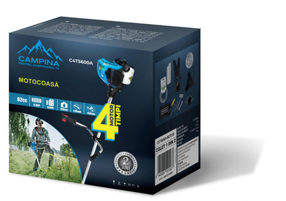 Motocoasa pe benzina Campina C4T5600A cu motor in 4 timpi