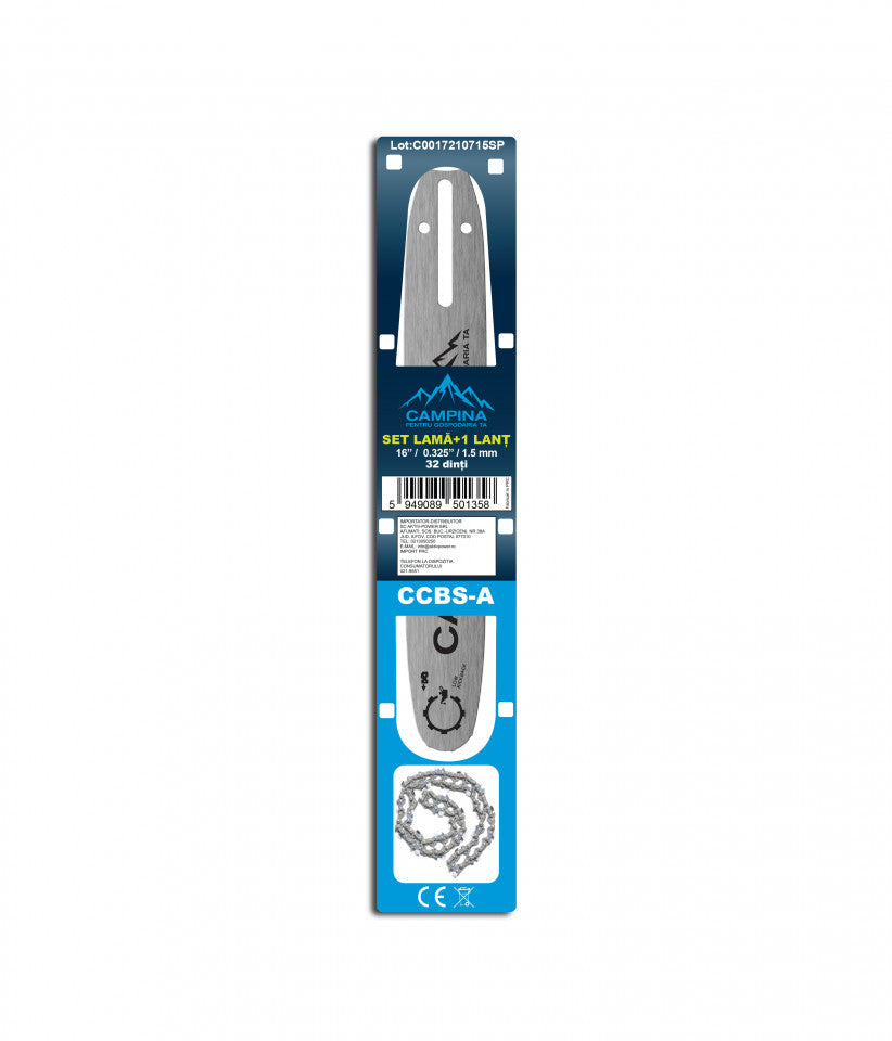 Set 1 lama + 1 lant 16" 0.325" 1.5MM Campina ccbs-a