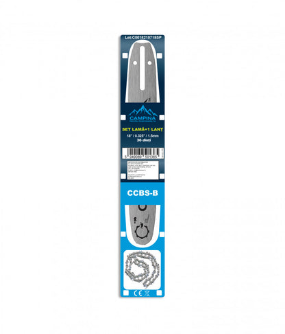 Set 1 lama + 1 lant 18" 0.325" 1.5MM Campina ccbs-b