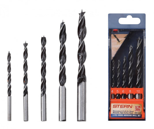 Set 5 burghie pentru gaurit lemn Stern Austria DS-04