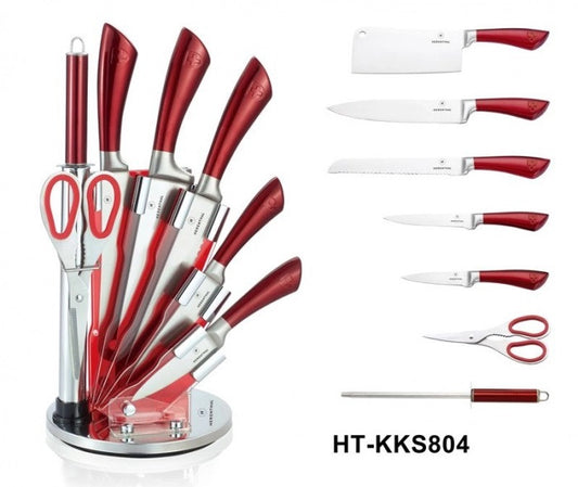 Set cutite 8 piese cu suport rotativ - Herenthal