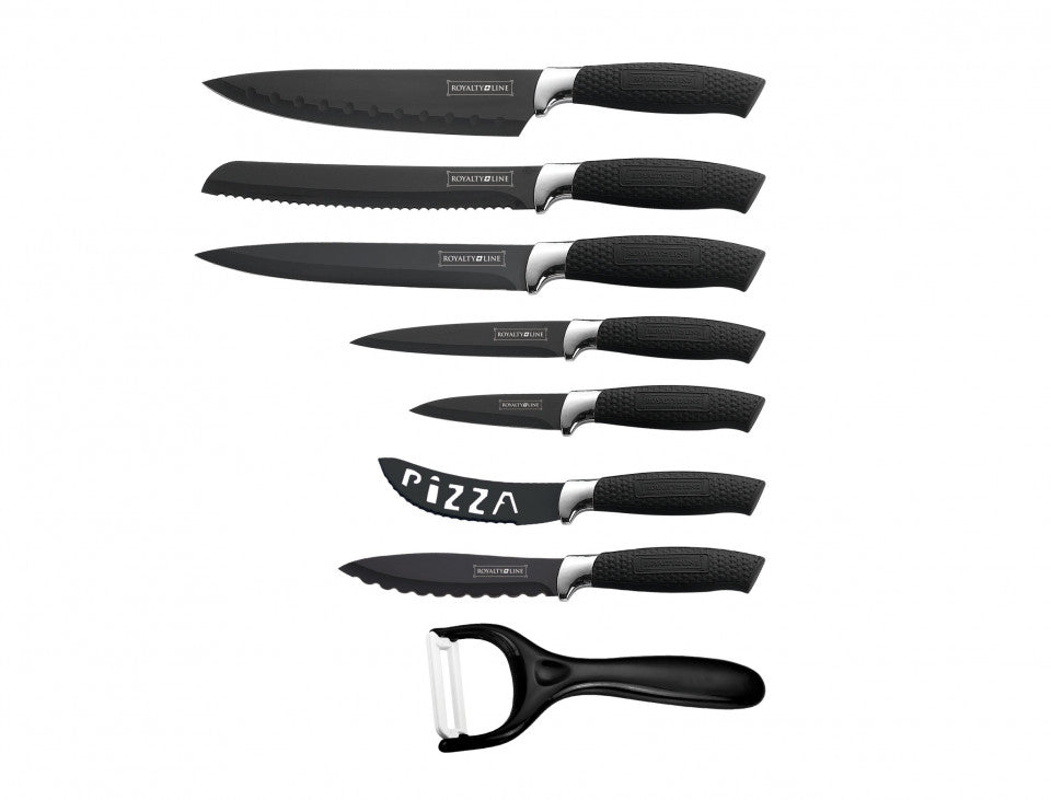 Set cutite 8 piese RL-BLK7-W - Royalty Line