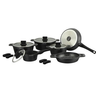 Set oale 14P cu interior marmorat negru RL-RS1014M BLACK - Royalty