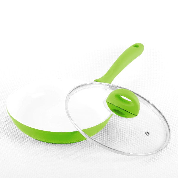Tigaie de aluminiu cu interior ceramic 24 cm, cu capac DK-3204
