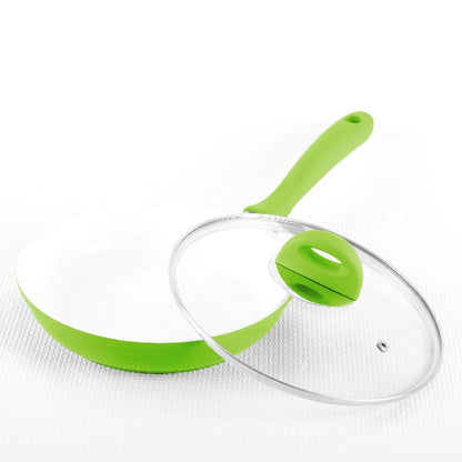 Tigaie de aluminiu cu interior ceramic 24 cm, cu capac DK-3204